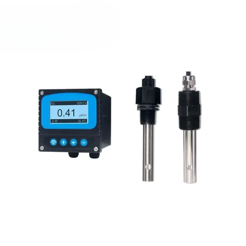 Conductivity Sensor Transmitter Online 2 Pole K=1 Conductivity Meter 5000us/cm TDS Meter EC Controller