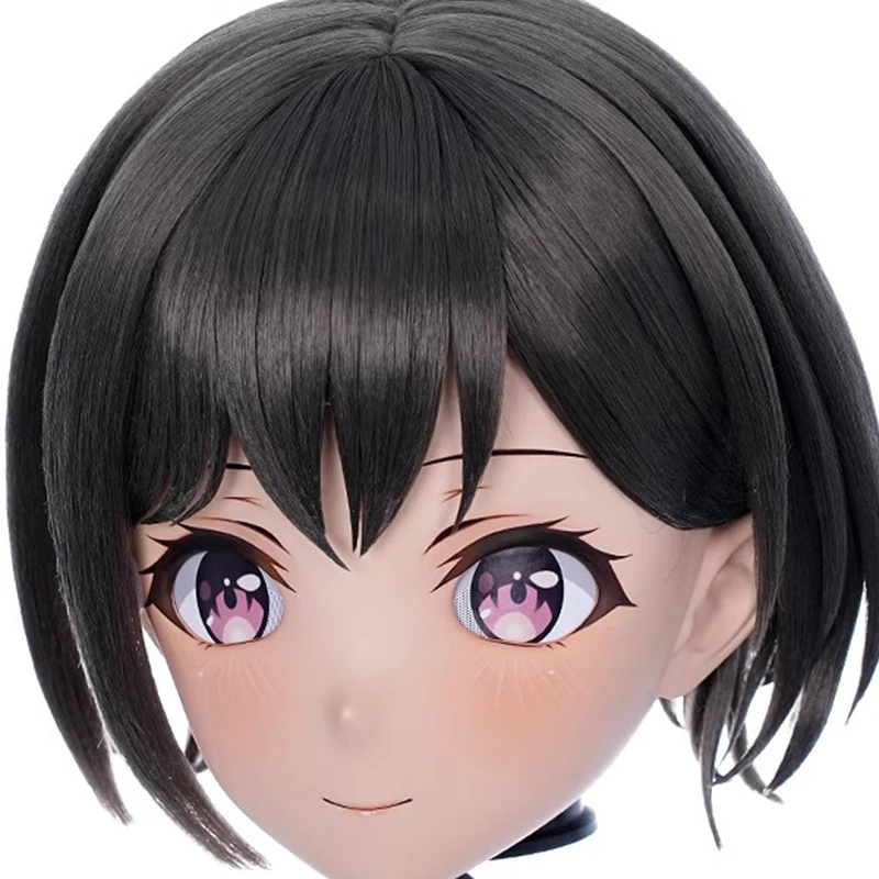 Full headband lock  Customize Full Crossdress Doll Resin Masks Cartoon Character Kig Cosplay Japanese Anime Kigurumi Masks