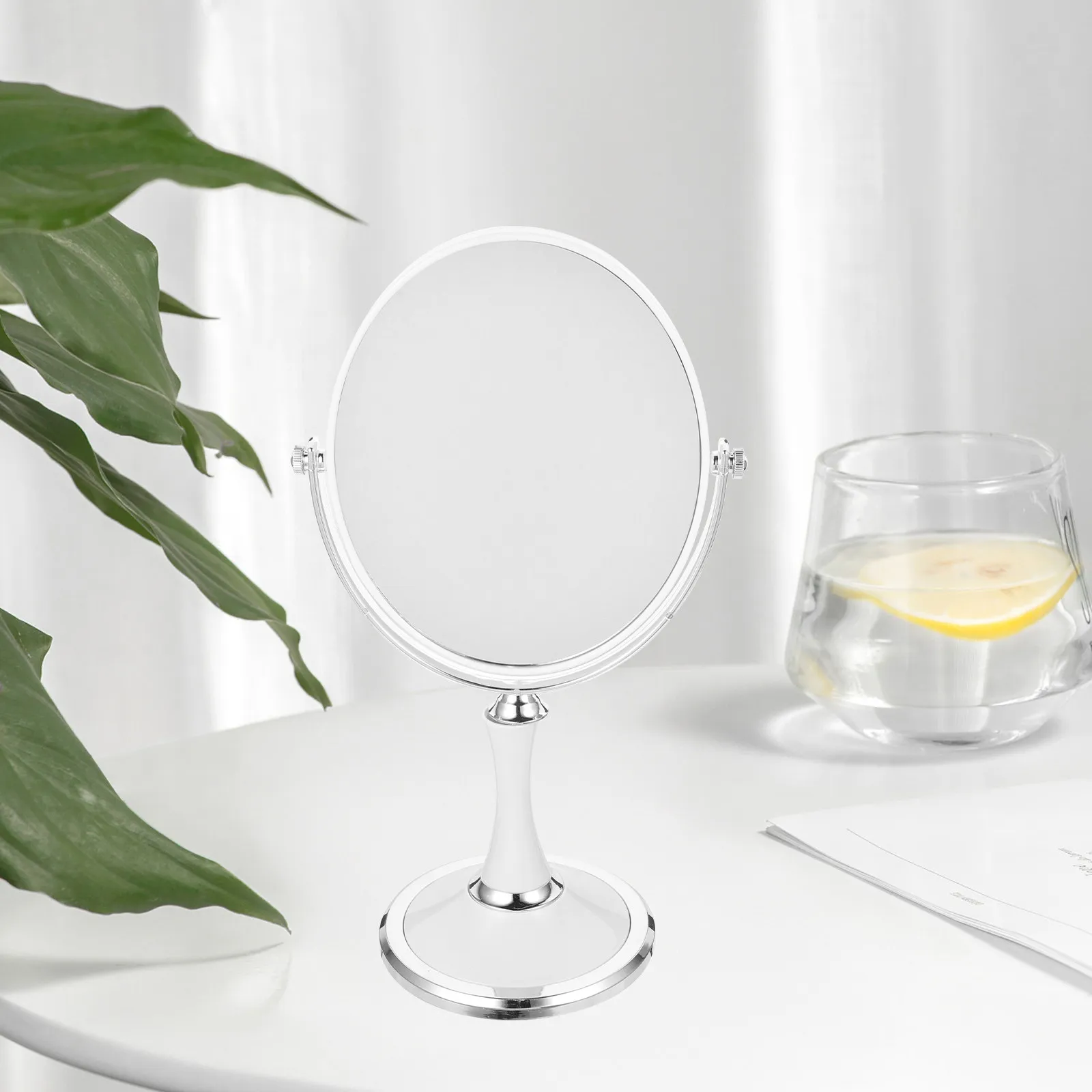 

Настольное увеличительное зеркало для макияжа со стабильной основой, гладкой и четкой поверхностью, многофункциональное зеркало для бритья и удаления волос