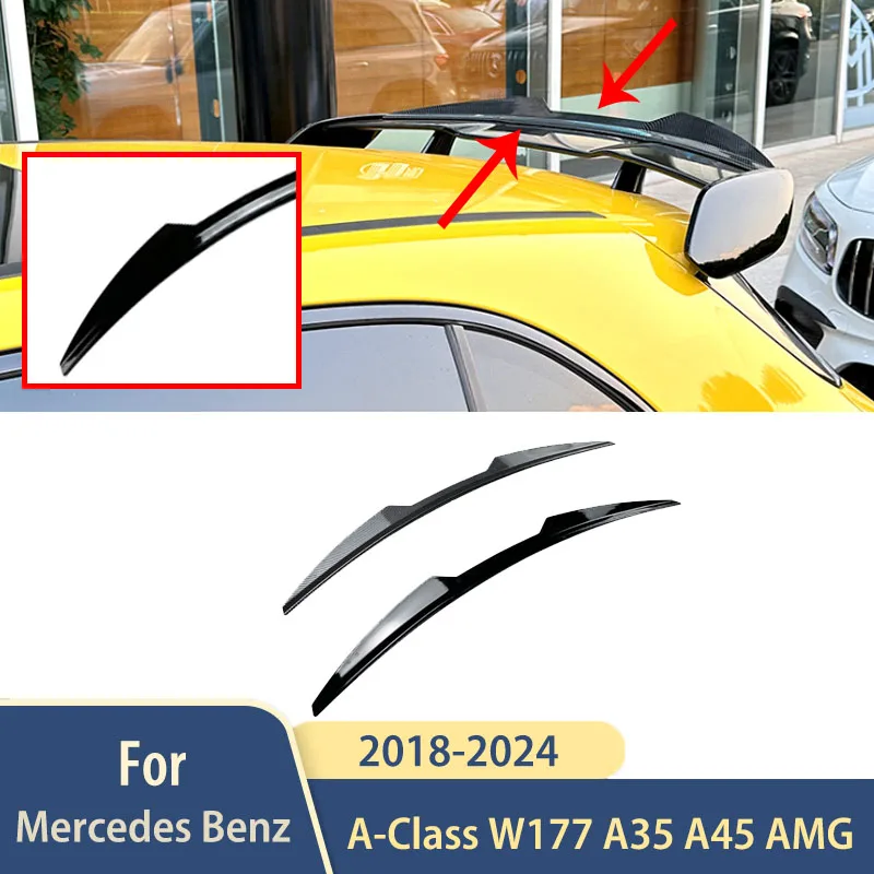 

Rear Trunk Roof Spoiler Wing Accessories AMG 2018-2024 For Mercedes Benz A-Class W177 A35 A45 Hatchback Wings Exterior Bodykits