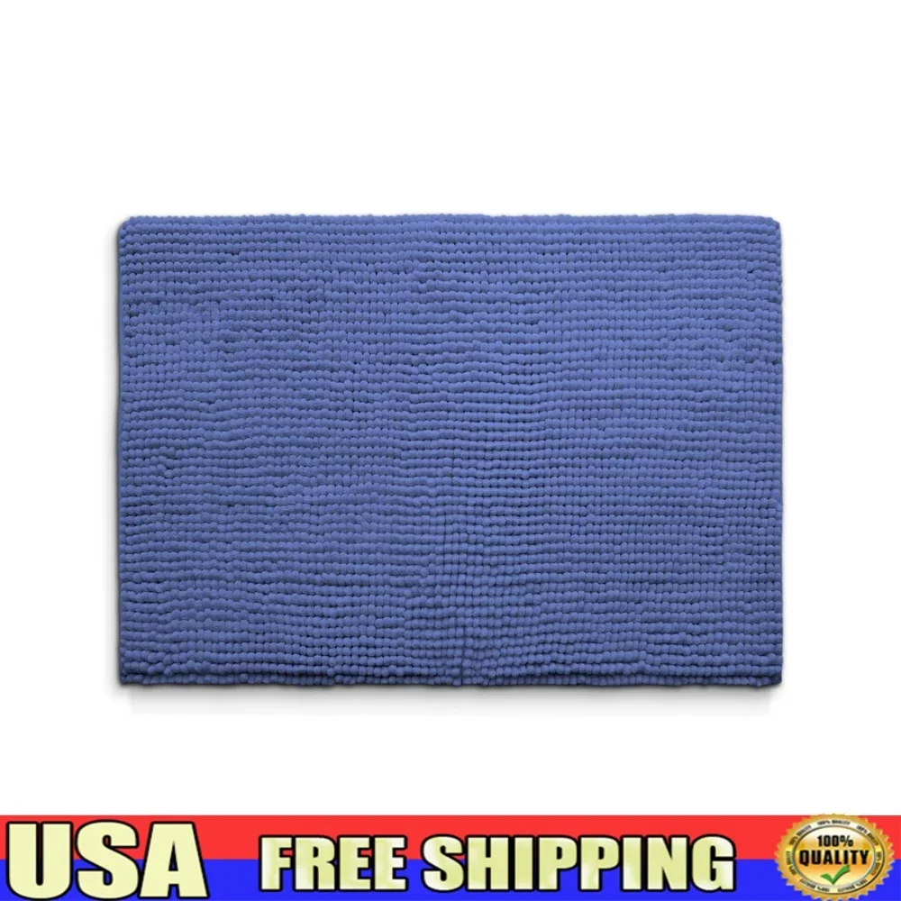 

Kids Memory Foam Bath Rug Non-Slip Backing 17x24 Rectangular Polyester Mat Comfortable Bathroom Decor Textured Design