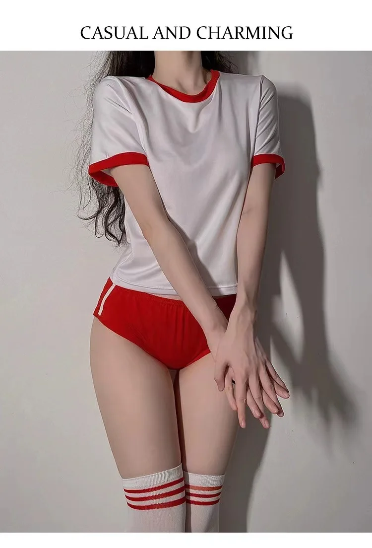 Disfraces de Cosplay, Uniforme Escolar, Ropa de Juego de Roles, Conjunto de Falda Mini y Blusa Ajustada para Mujer, Esti