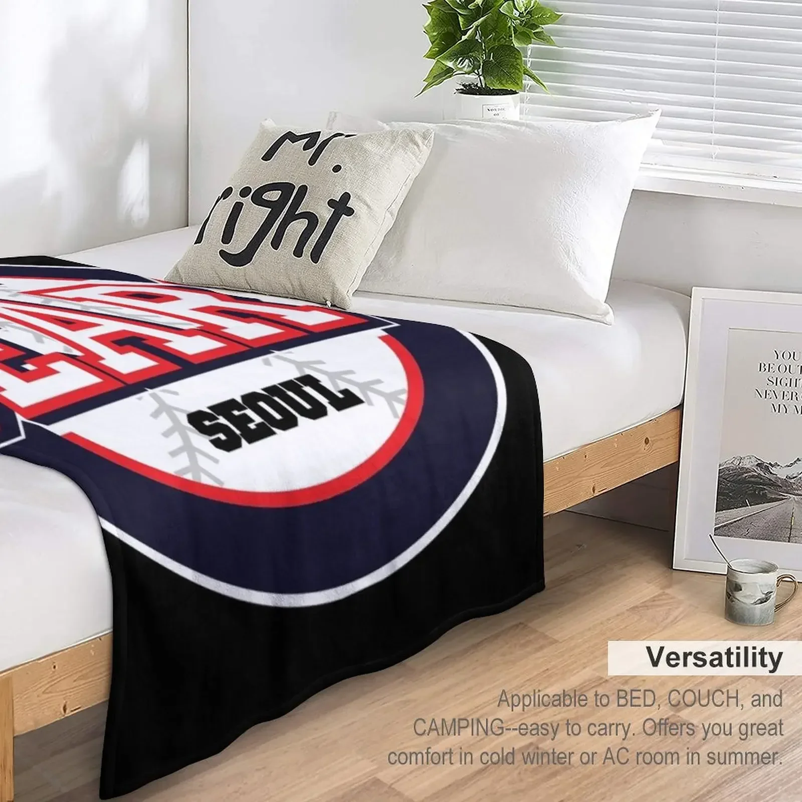 DOOSAN BEARS Throw Blanket Soft Big Flannels Blankets