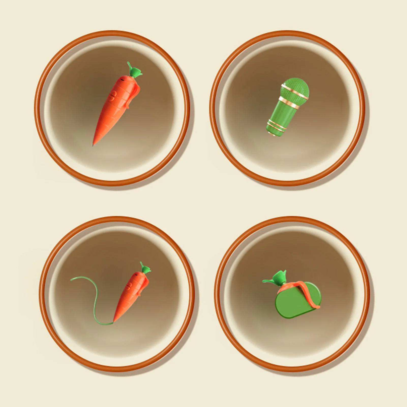 Bolígrafo grabador de voz en forma de zanahoria, bolígrafo multifuncional 2 en 1 con almacenamiento incorporado para notas de reuniones de oficina escolar