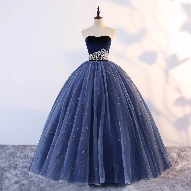 New Colored Gauze Wedding Dress, Women's Fluffy Long Dress, Student Art Exam Performance, Solo Singing, Hosting Stage, Studio