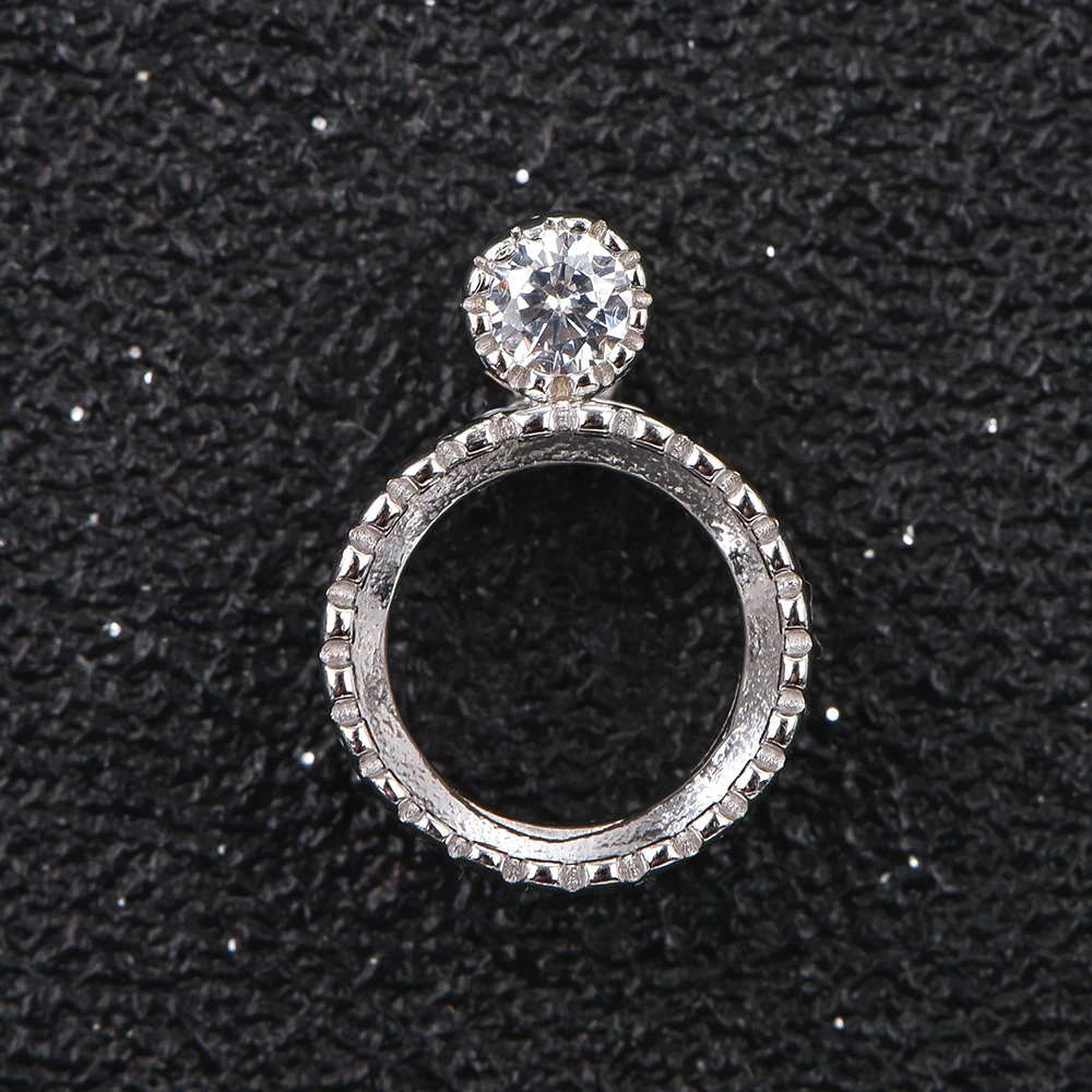 Pendant Setting for 5-9mm Stones, 925 Sterling Silver, Women's Pendant Accessory, Ideal for DIY Jewelry Making with Moissanite