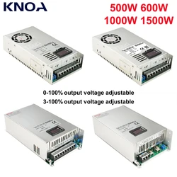 Digital Display Adjustable 500W 600W 1000W Power Supply 0-12V 15V 24V 27V 36V 48V 60V 72V 85V 90V 110V 150V 200V Ac To Dc Smps