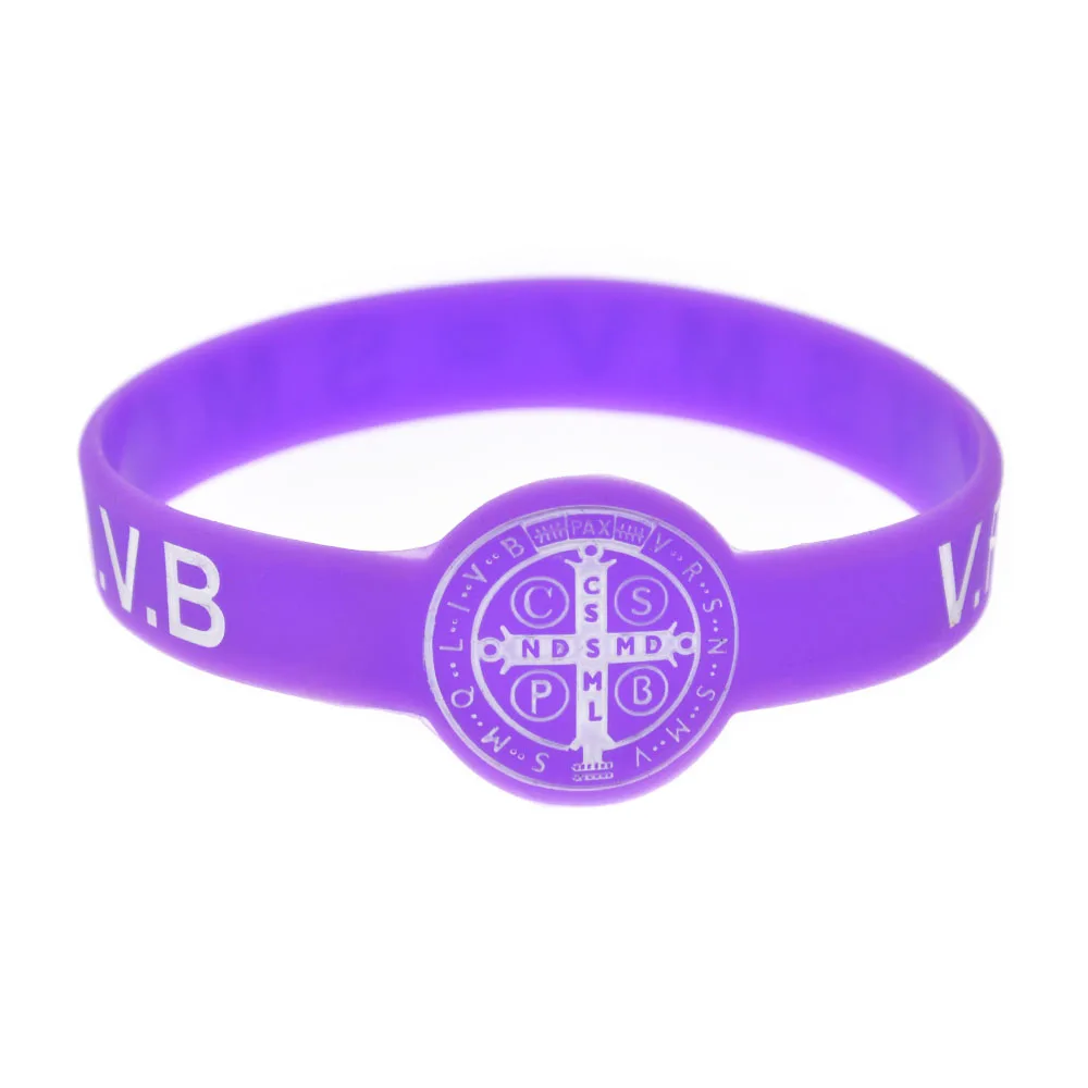 1 PC Jesus Bracelets CSPB CSSML NDSMD Silicone Wristband Women Men Jewelry Gifts Christian Religious Bangle Adult Size