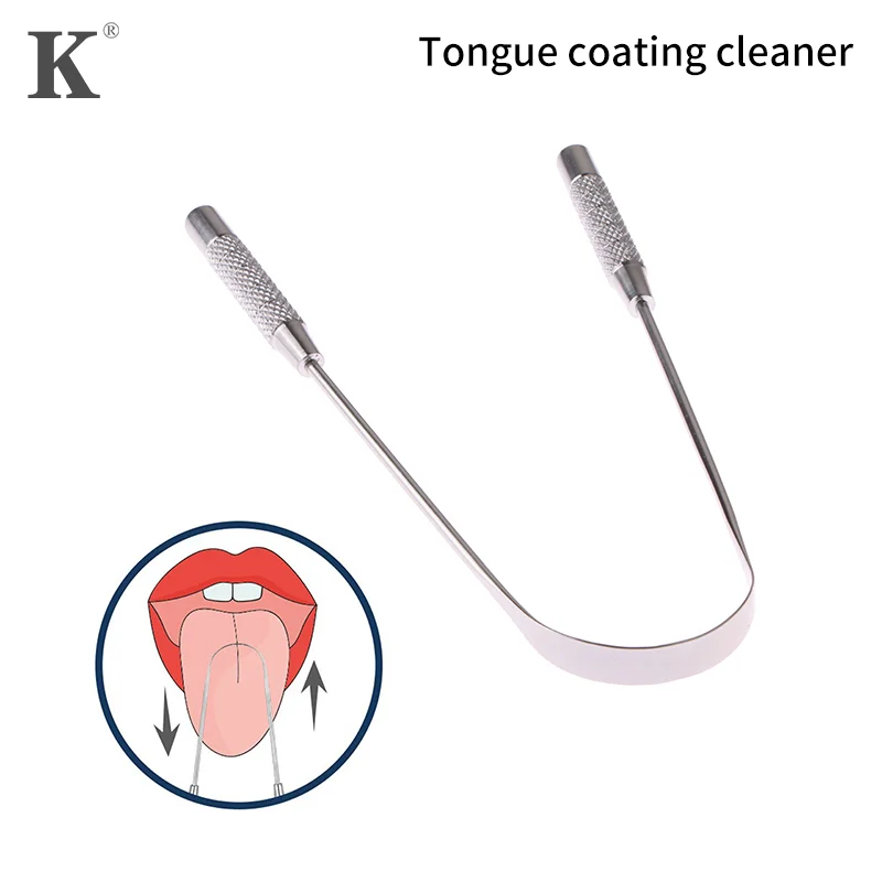 

1pc Tongue Scraper, Reduce Bad Breath, Stainless Steel Tongue Cleaners, Metal Tounge Scrappers, Tongue Scraper Cleaner For Fresh