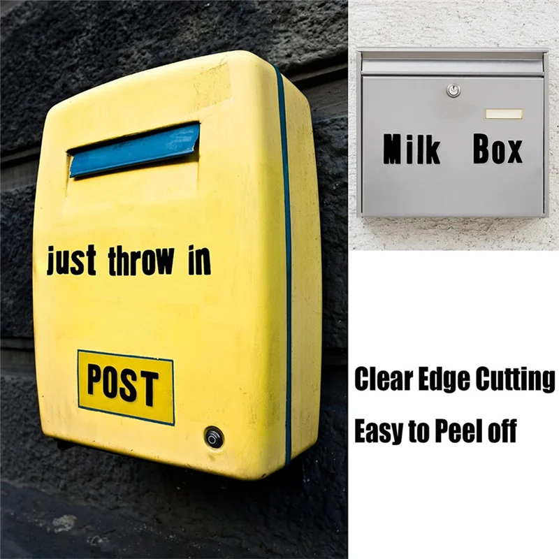 Y43A-1540 Pieces 20 Sheets Self Adhesive Vinyl Letters Numbers Kit, Alphabet Number Stickers For Mailbox (Black, 1 Inch)