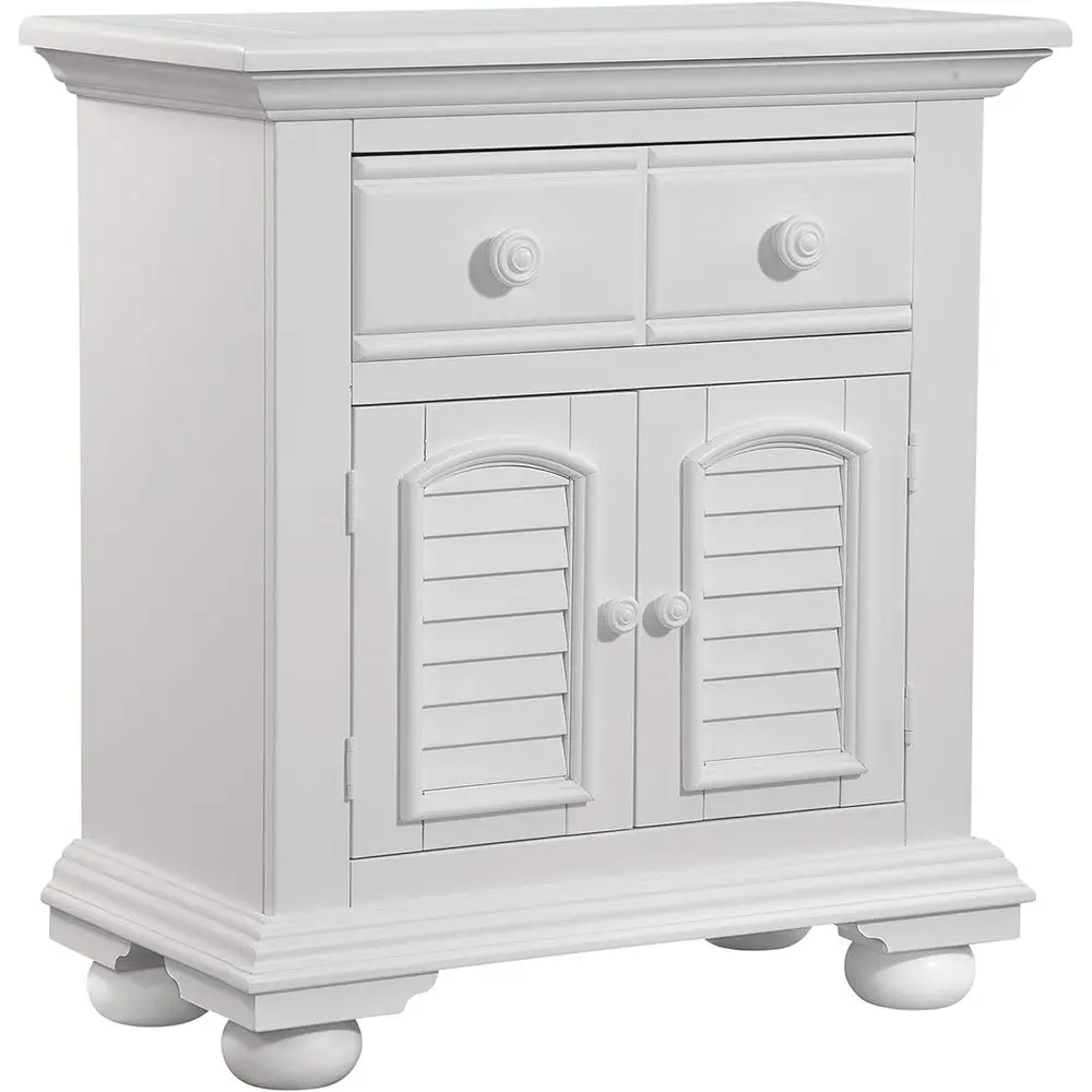 

Nightstand in Eggshell White Finish