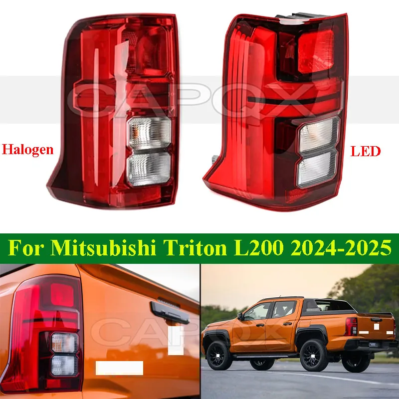 

CAPQX Rear Tail Light Tail Lamp For Mitsubishi Triton L200 2024-2025 Rear Brake Light Taillight Taillamp Rear Turn Light
