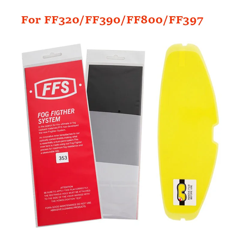 

For Motorcycle helmet FF353 lens anti fog sticker compatible with FF320/FF390/FF800/FF397 anti fog film