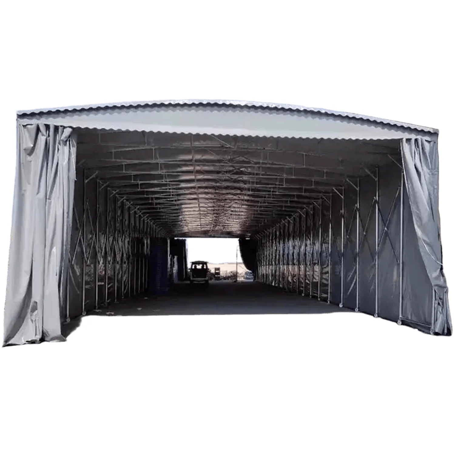 

Factory Direct Movable Sunshade Canopy Tent for Garage, Storage Warehouses, and Construction Projects