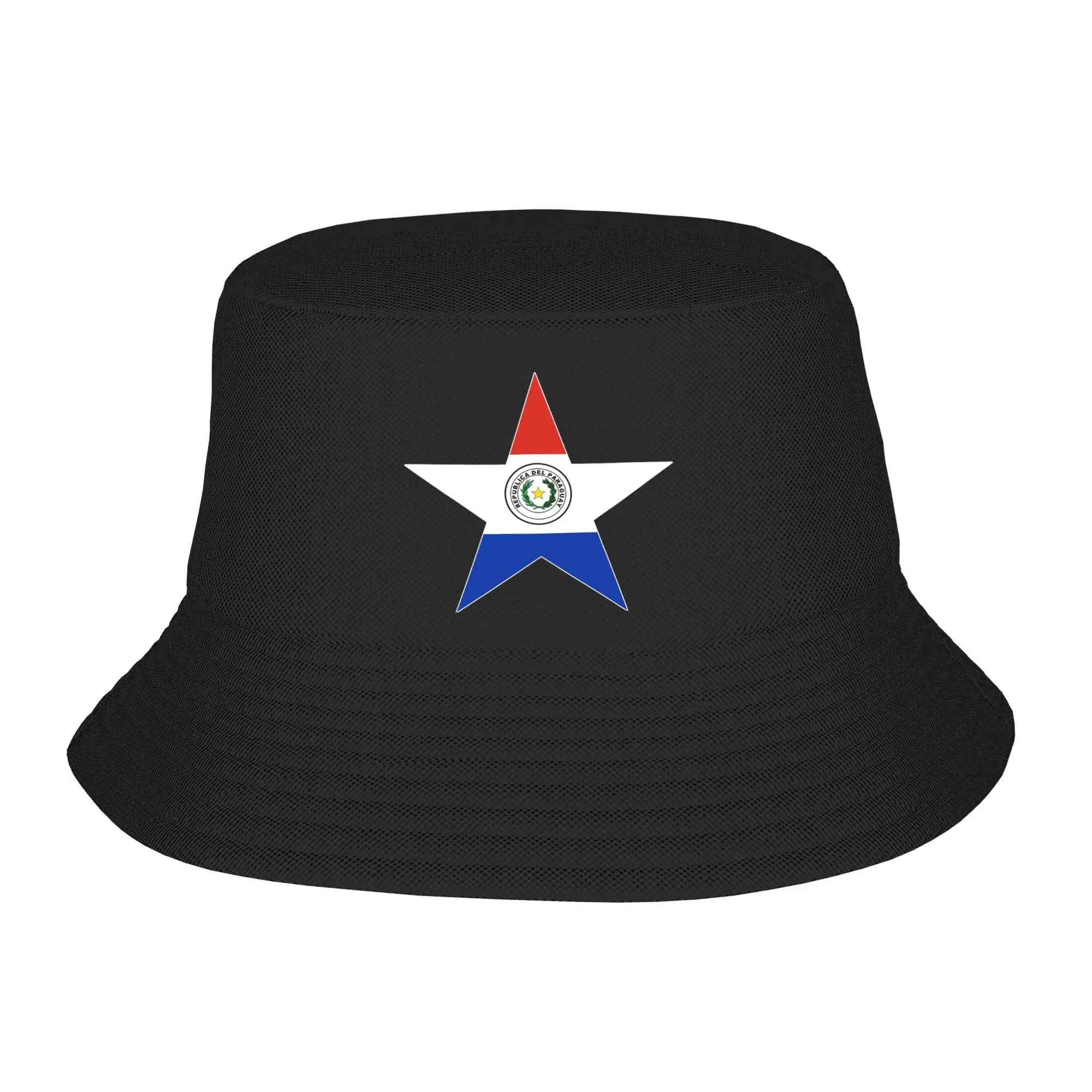 Paraguay Flag Bucket Hats Gifts For Girls Kawaii  Vocation Caps For Travel Lightweight