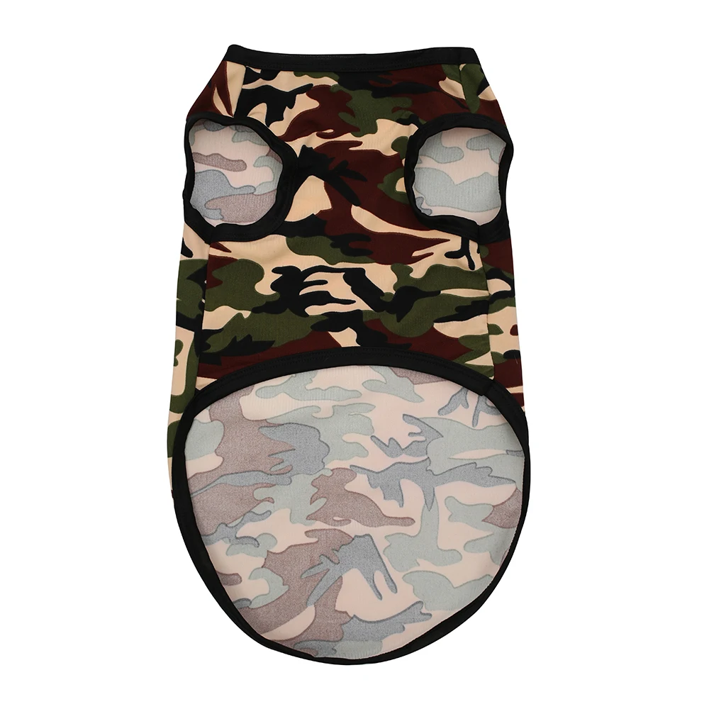 Dog Camouflage Print Vest, Pet Shirt Vest Pet T-Shirt, Pet Clothes For Small Medium Dogs & Cats