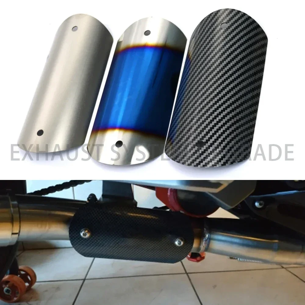 Motorcycle Maintenance Hose Protector Heat Shield Anti-burn Panel Carbon Fiber Exhaust Muffler Thermal Protection Motorcycle