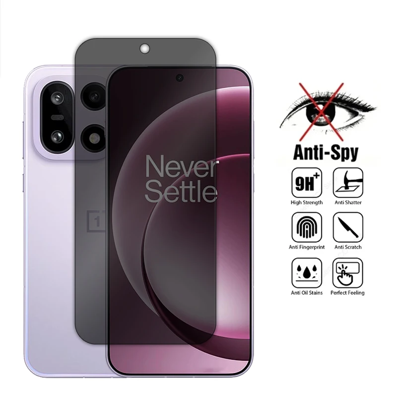 

For OnePlus 15 5G Glass For OnePlus 15 Tempered Glass Anti-spy Privacy 9H Screen Protector For OnePlus 15 Film