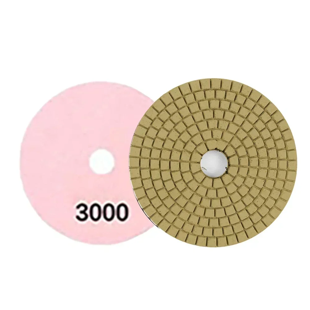 1x Diamond Polishing Pad Flexible Grinding Disc 4 Inch For Granite Marble Concrete Stone Sanding Discs 30-10000Grit