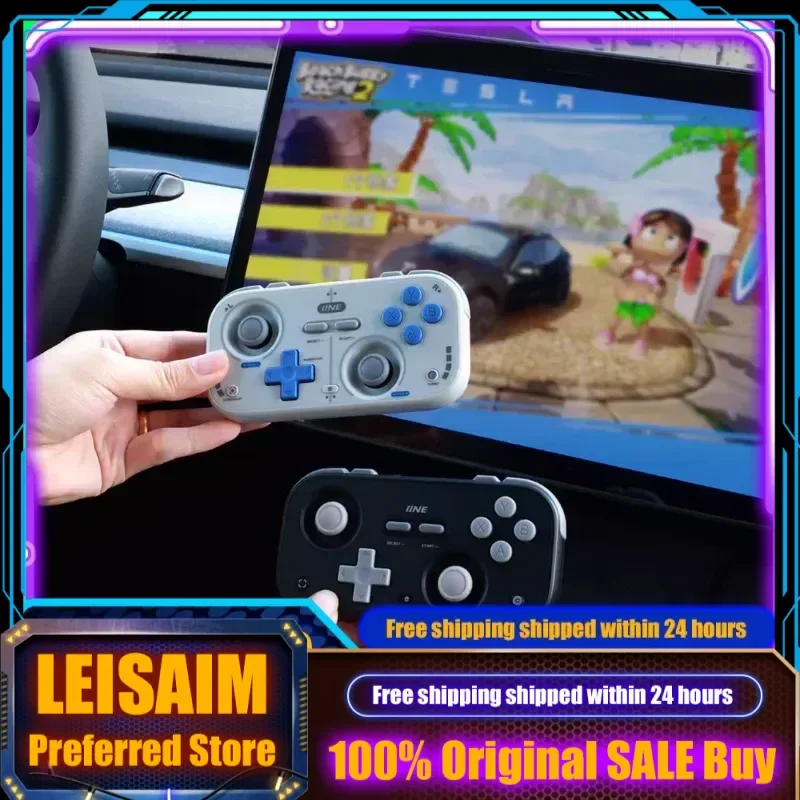 

NEW IINE Portable Gamepad for Tesla/Electric Car Hall Joystick Small Streaming Support Switch2 Android iOS Mobile Phone PC Car