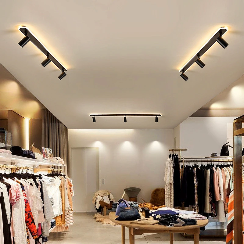 

Nordic Bedroom Spotlight Ceiling Lights Smart Led Lamps For Living Room Indoor Lighting Lamps For Room White Black Home Decor