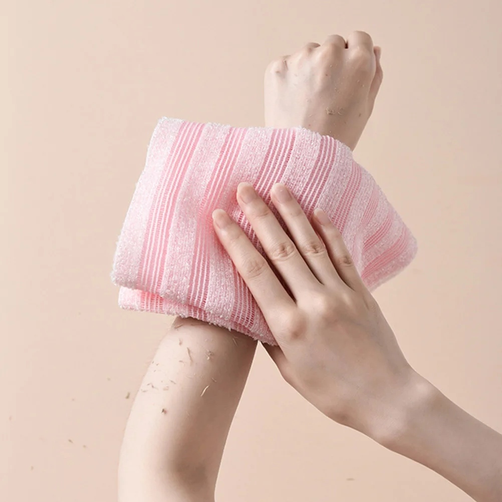 

2Pcs Shower Towels Exfoliating Bath Towel for Back Neck Shoulders Deep Clean Pores Travel Friendly Body Scrubbing Towels