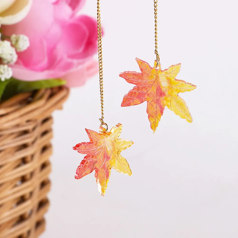 20Pcs Maple Leaf Ginkgo Leaf Pendant Set Premium Material DIY Necklace Bracelet Charm Accessories Creative Hanging Pendant