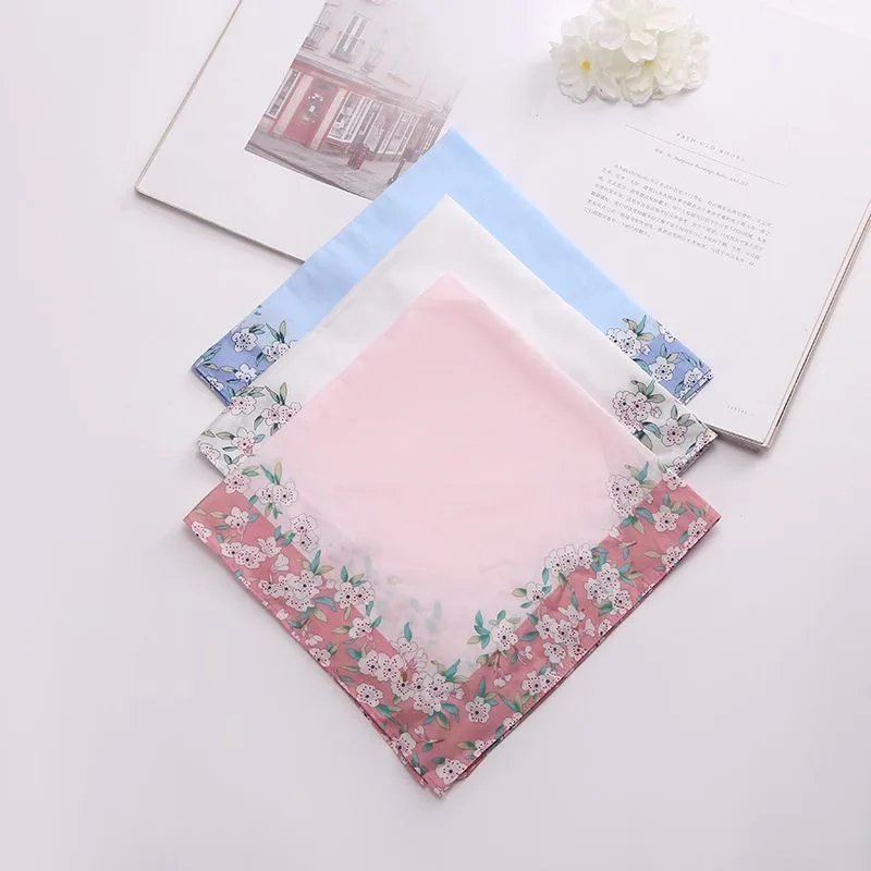 1PC Cotton Ladies Printed Handkerchief, Fashion Handkerchief, High-end Quality Handkerchief, Wedding Gifts, Sweat Wipe, Scarf