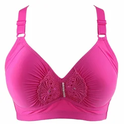 No Rims Bras Women Underwears Plus Size 95 42 BCD Thin Wireless Bra Push Up  Full Cup  Women's Lingeries