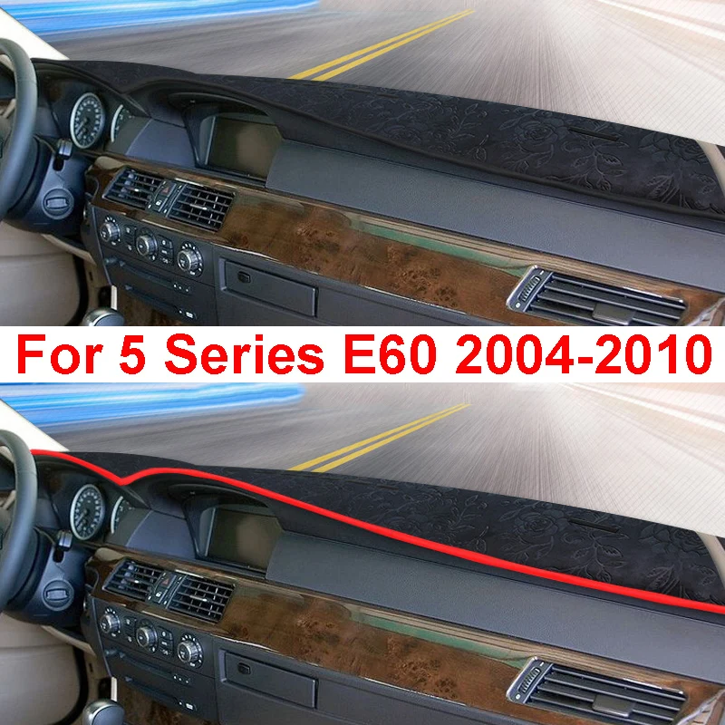 For BMW 5 Series E60 2004 2005 2006 2007 2008 2009 2010 Car Dashboard Light-proof Mat Flannel Non-slip Dash Sun Shade Carpet Pad