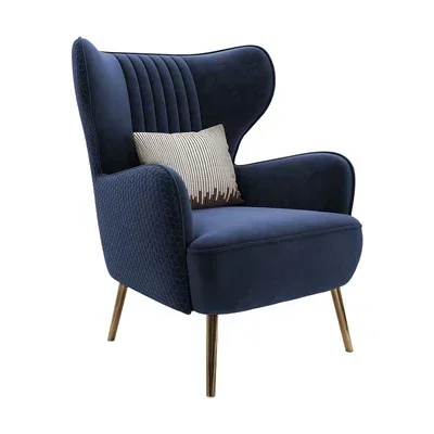A  Light luxury single sofa lazy leisure chair high back tiger chair