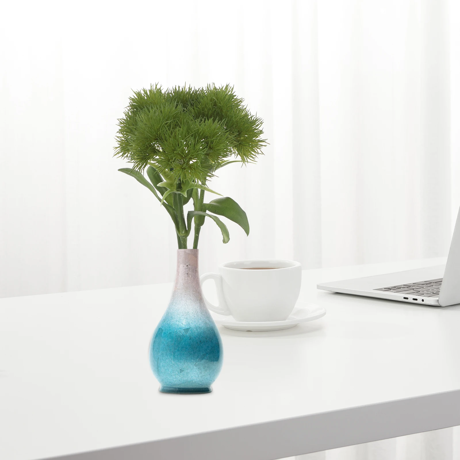 

3Pcs Vibrant Green Stonecrops Faux Plant Decorative WearResistant Artificial Plant Home Accessory