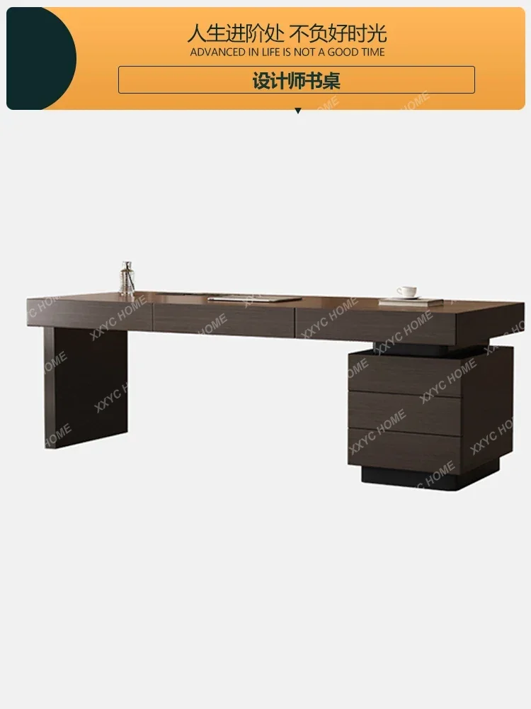 

02Executive Storage Hutch Table Luxury Socket Cabinent Executive Office Computer Desks Study Drawers Office Furniture