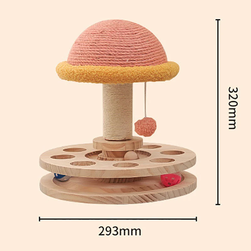 Cat turntable toy cat toy ball sisal cat catch ball cat catch column cat entertainment claw grinding toy supplies