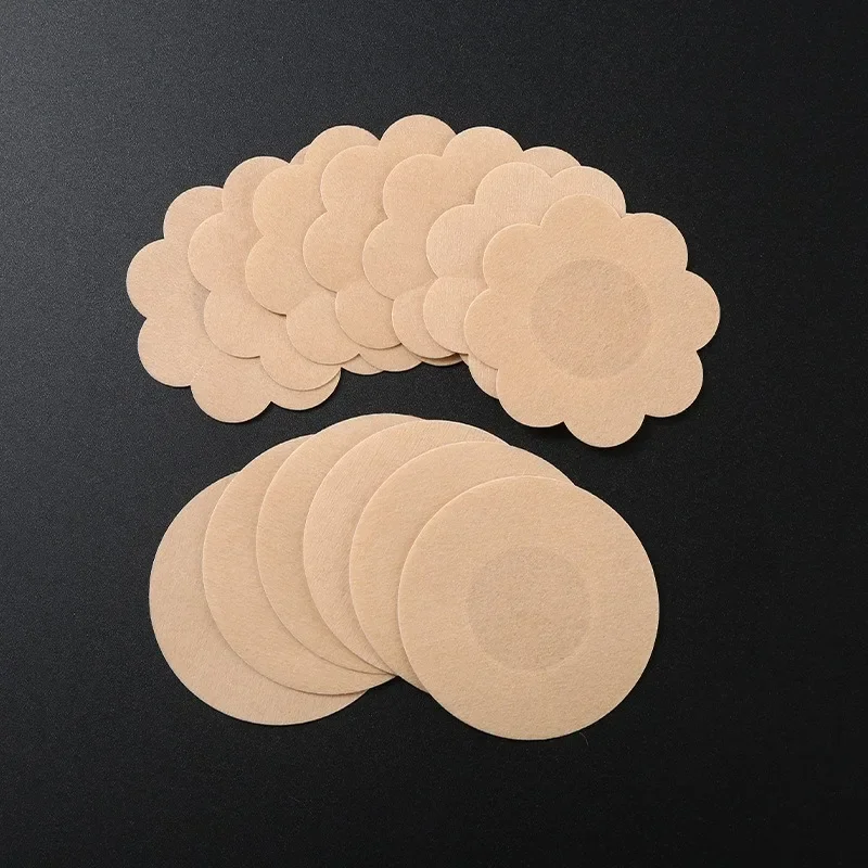 50Pcs Cloth Nipple Cover Teat Hide Women Nipple Pasties Piece Breast Petals Invisible Bra Padding Chest Sticker Patch Covers