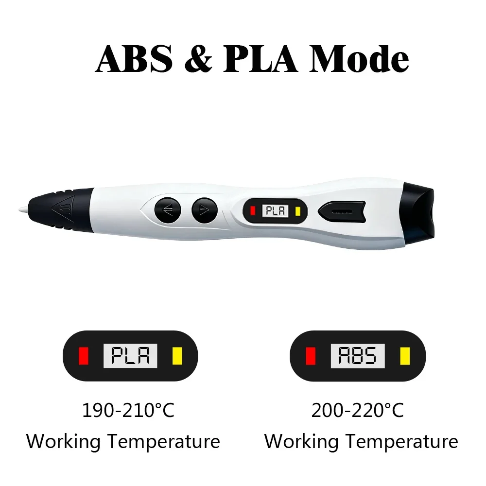 Upgraded 06S 3D Printing Pen LCD Display Support PLA ABS Filament Kid DIY Drawing Pen Portable Art Craft Toy Child Birthday Gift