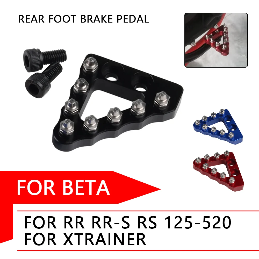 For BETA RR RR-S RS 125 200 250 300 350 390 400 430 450 2T 4T Xtrainer Accessories Rear Brake Pedal Step Tip Plate Foot Lever