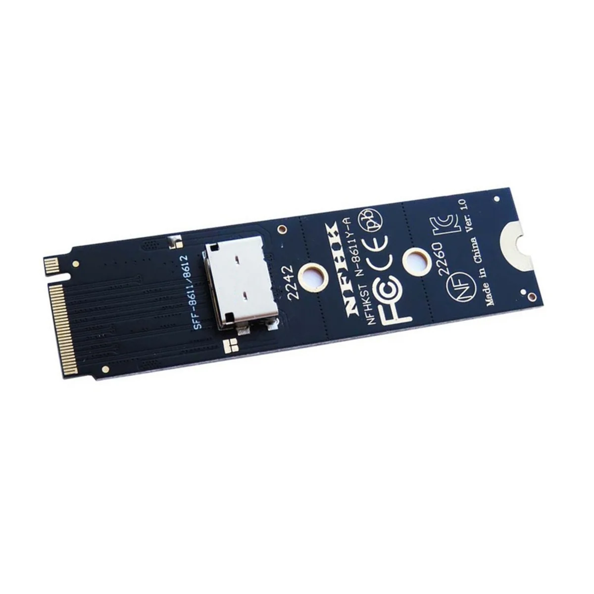 PCIe NVMe M.2 NGFF SSD Interface to Oculink SFF-8611 SFF-8612 Adapter for NVME U.2(SFF 8639)SSD PCI-E NGFF Riser Card