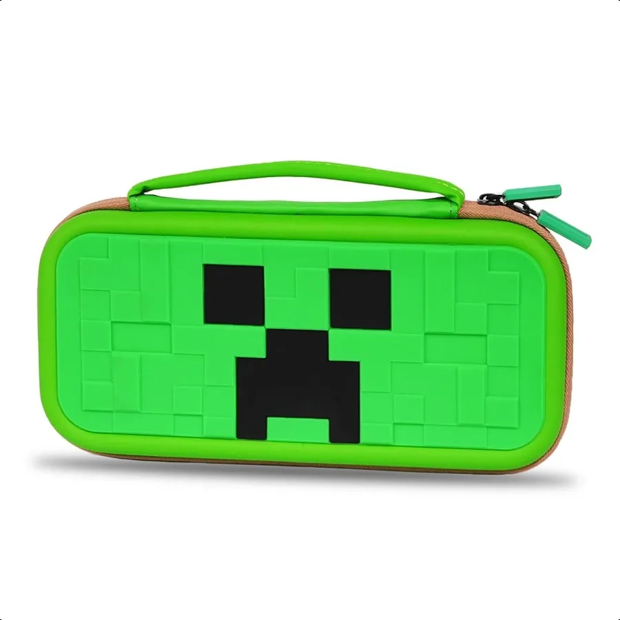 

Carrying Case for Switch and OLED Mode Cute Portable Travel Bag in Newest Updated Design of Green Interior Green