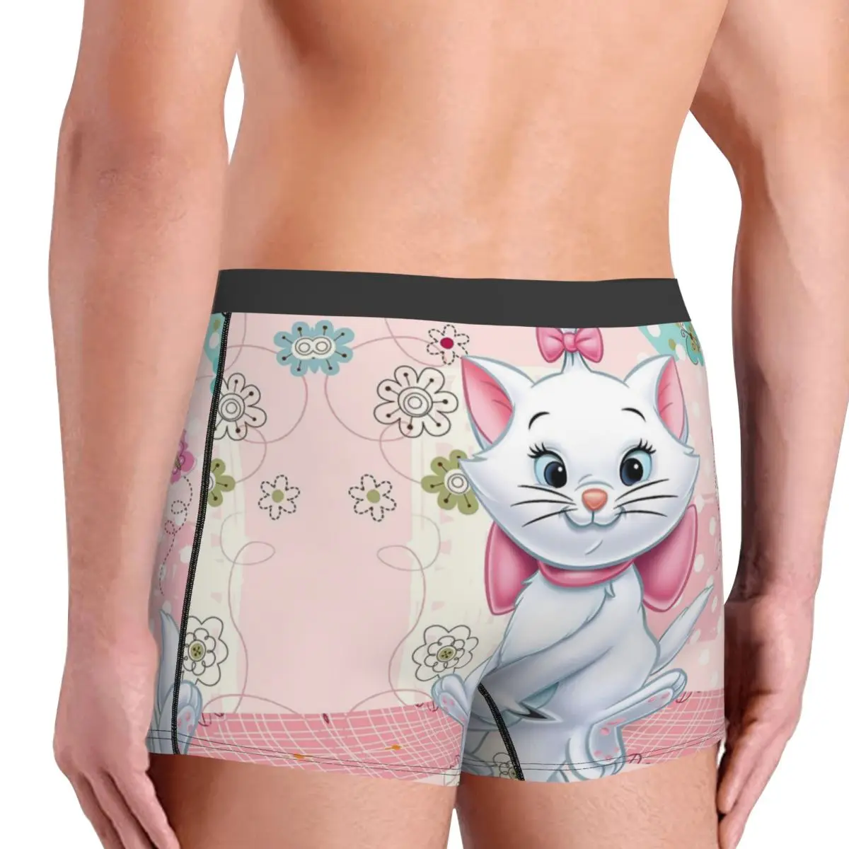 Custom Movie Marie Cat Boxer Shorts For Homme 3D Print Funny Kitten Film Underwear Panties Briefs Breathable Underpants