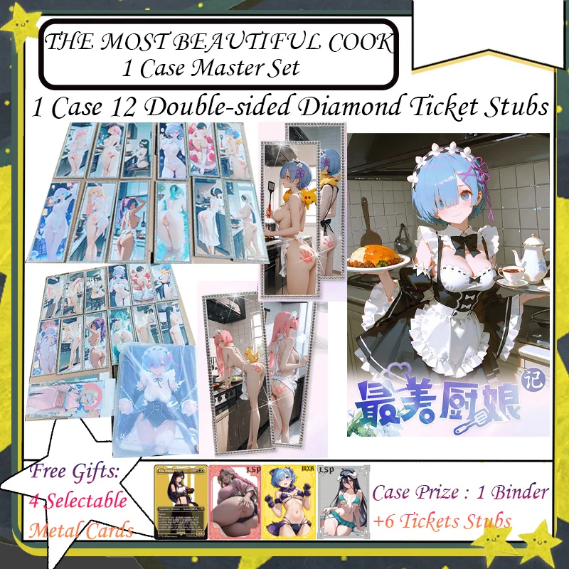 

THE MOST BEAUTIFUL COOK All Double-sided Diamond Ticket Stubs Goddess Story Collection Card Swimsuit Bikini Box Hobbies Gifts