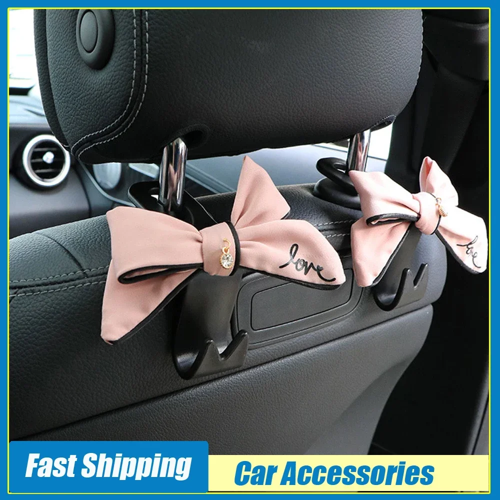 1pc Car Seat Back Hanger Decorative Hook Car Headrest Storage Hook Auto Butterfly Styling Organizer Hook Car Interior Accessorie