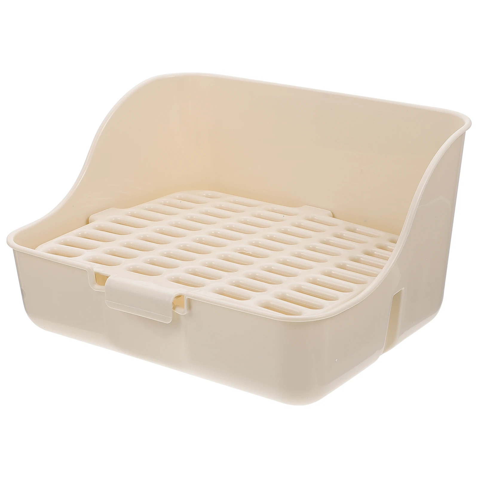 Plastic Pet Toilet For Small Animals Compact Rabbit Litter Box Durable Bunny Potty With Training Corner Pet Supply Lightweight