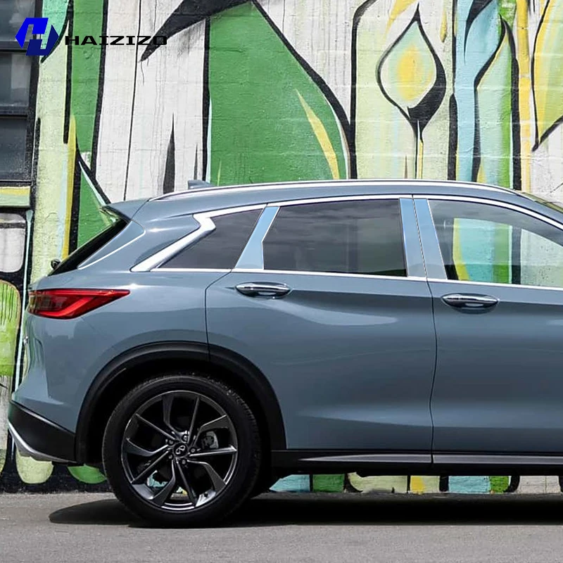

For INFINITI QX50 2018-2025 BC Pillar Protective Film TPU Anti-Scratch Anti-Fingerprint Vinyl Sticker for Car Door Trim Cover