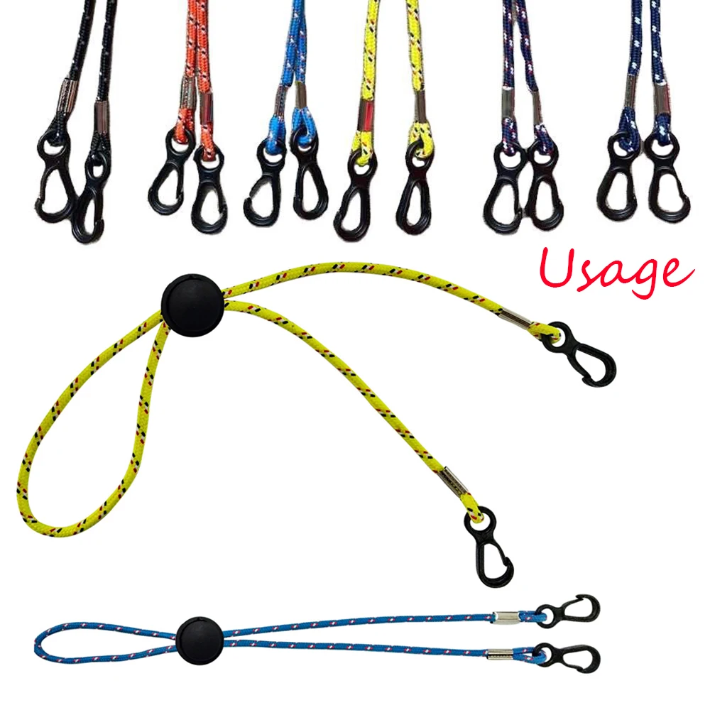 Jewelry Accessories 100pcs/set Keychain Plastic Buckle Small Carabiner Snap Glasses Chain Buckle Anti-lost Rope Hook