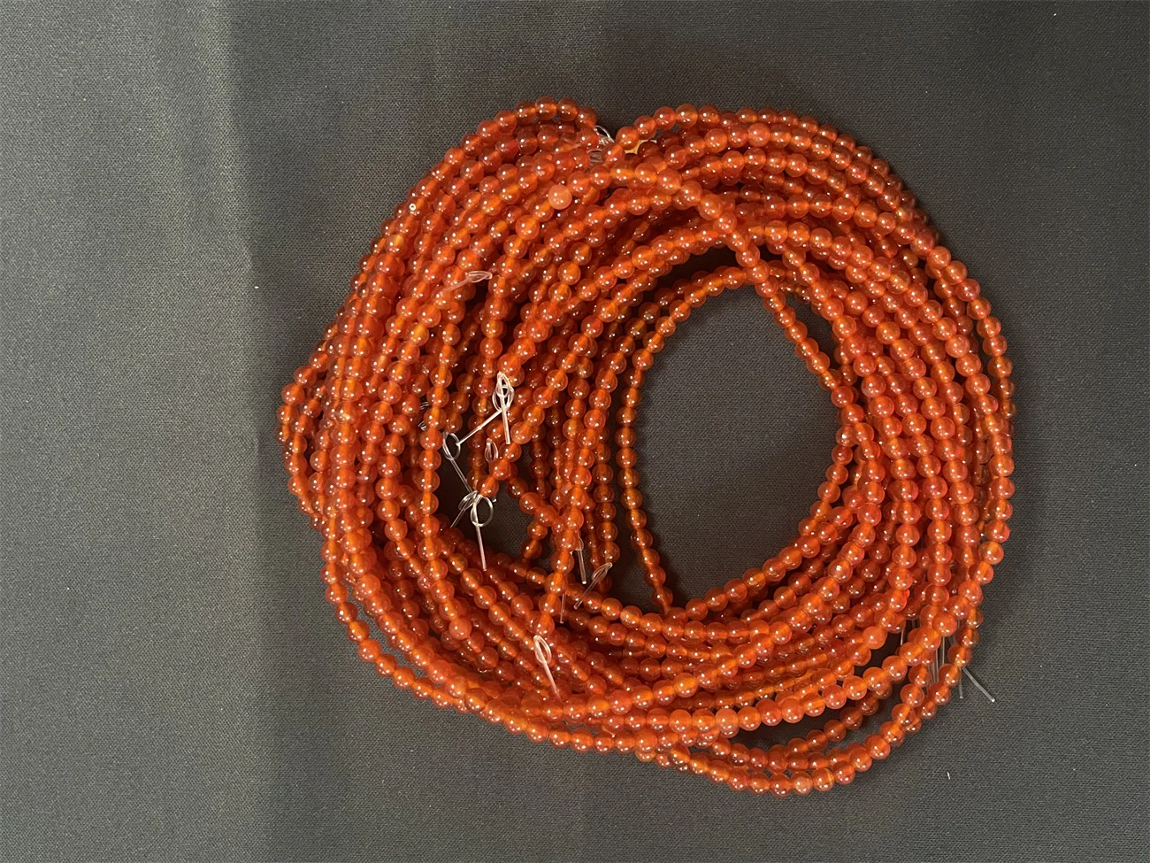 

1pcs/lot Natural Red Agate Long Loose Beads String of beads Mini beads High-quality jelly texture colors gorgeous Accessories