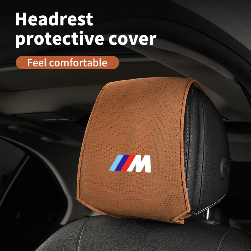 Breathable Car Seat Headrest Cover Storage Bag Accessory For BMW G60 G32 G30 G20 G11 G12 F30 F10 F15 F16 F25 F26 X1X2 X3X4X5X6X7