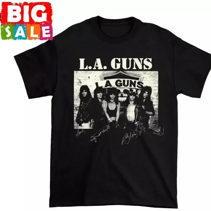 La Guns Band 1980 World Tour L A T Shirt Full Size S 5Xl