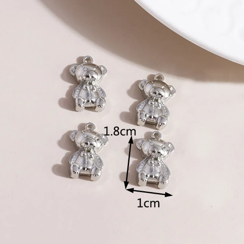 Leslie 20 Stück 16*13mm Legierung Hohle Elefanten-Anhänger Indische Tier-Charms für Armband Halskette DIY Schmuckherstellung Zubehör – Detail 8