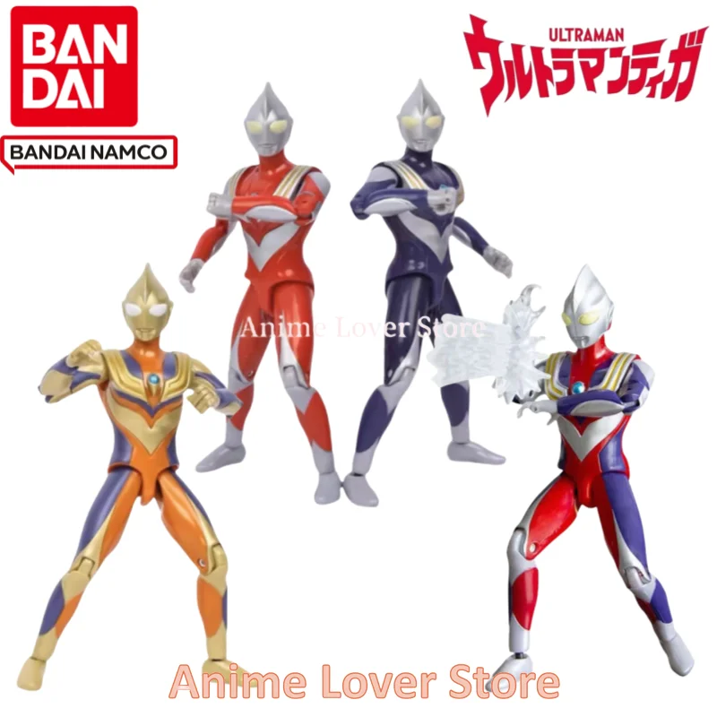 

In Stock Bandai Original Namco Ultraman Tiga UAF DX Anime Action Figure Toys For Kids Gift Collectible Model Ornaments